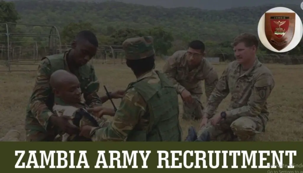 how to write the application letter for zambia army